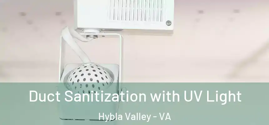  Duct Sanitization with UV Light Hybla Valley - VA